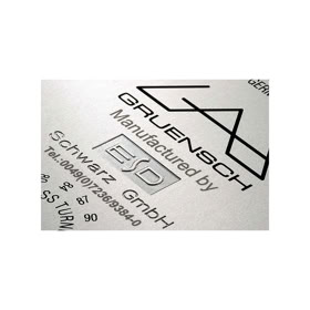 Bild Metallschild mit Laserbeschriftung und Gravur